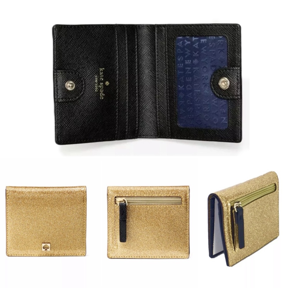 Kate Spade Glitter Mavis St. Bifold Small Wallet